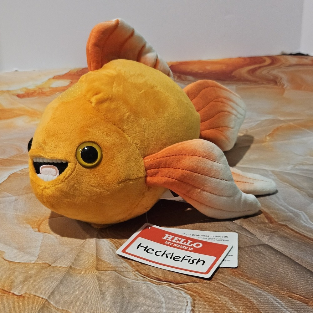 The Why Files Hecklefish Talking Goldfish Plush WF? Working Stuffed Animal